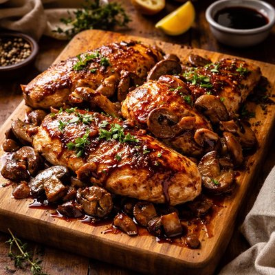 Image of Balsamic Chicken and Mushrooms