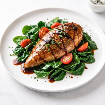 Image of Balsamic Chicken with Baby Spinach