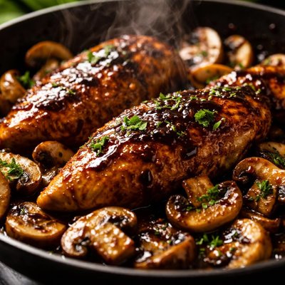 Image of Balsamic Chicken with Mushrooms