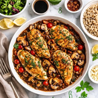 Image of Balsamic Chicken with Mushrooms 8 Weight Watchers Points