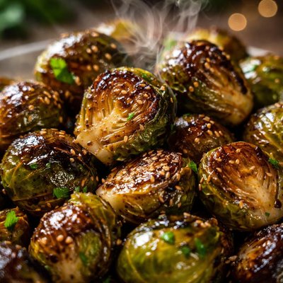 Image of Balsamic Glazed Brussels Sprouts