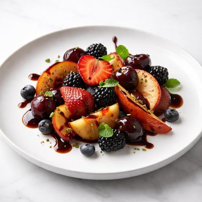 Image of Balsamic Glazed Fruit Michael Chiarello