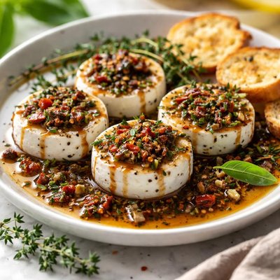 Image of Balsamic Herbed Marinade for Goat Cheese