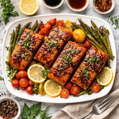 Image of Balsamic Maple Glaze Salmon