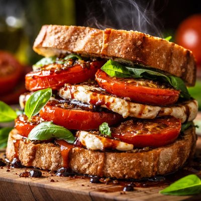 Image of Balsamic Marinated Tomato Sandwiches