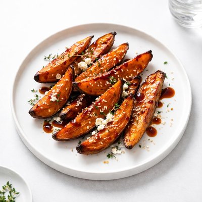 Image of Balsamic Roasted Sweet Potato Wedges