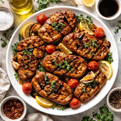 Image of Balsamic Rosemary Pork Cutlets