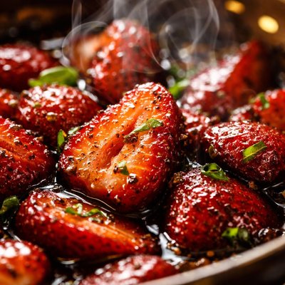 Image of Balsamic Strawberries Just a Little Bit Different