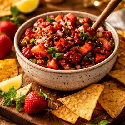Image of Balsamic Strawberry Salsa