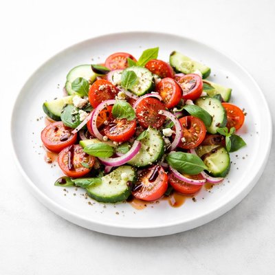 Image of Balsamic Tomato Cucumber Salad