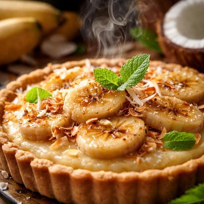 Image of Banana and Coconut Tart