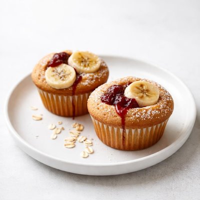 Image of Banana and Jelly Muffins