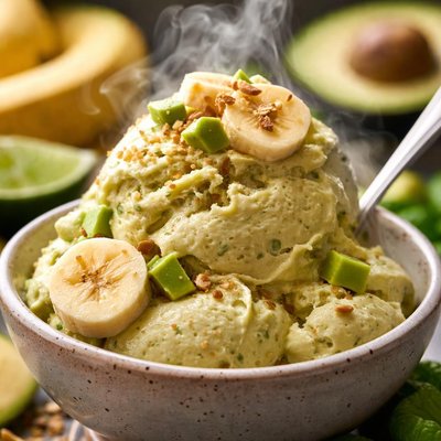 Image of Banana Avocado Pudding Ice Cream