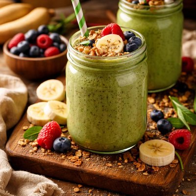 Image of Banana Berry Blast Green Smoothie