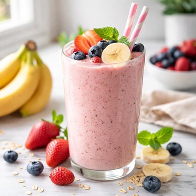 Image of Banana Berry Smoothie No Added Sugar Sugarless