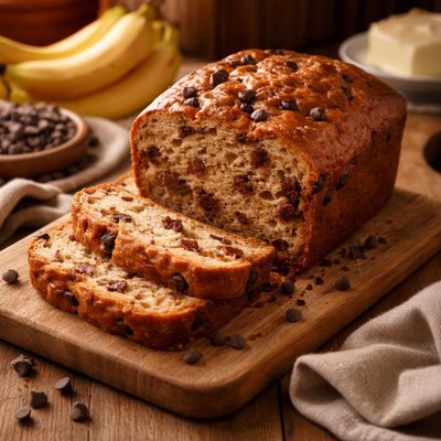 Image of Banana Chocolate Chip Bread Breadmaker 1 1 2 Lb Loaf