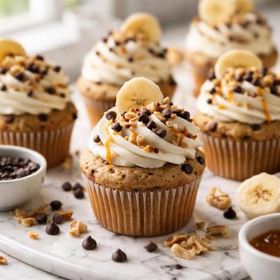 Image of Banana Chocolate Chip Cupcakes