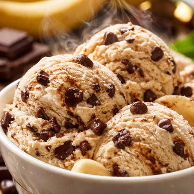 Image of Banana Chocolate Chip Ice Cream