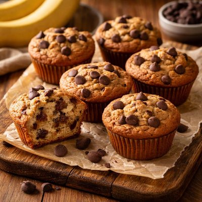 Image of Vegan Banana Chocolate Chip Muffin
