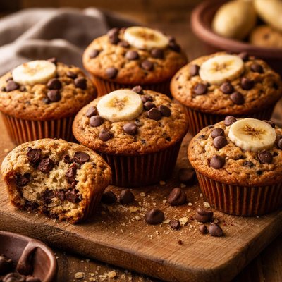 Image of Banana Chocolate Chip Muffins