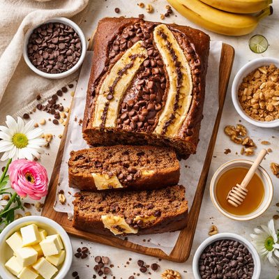 Image of Banana Chocolate Loaf