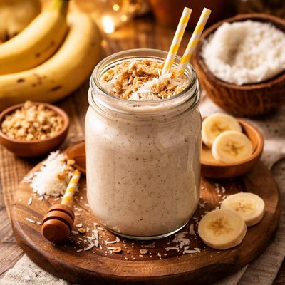 Image of Banana Coconut Breakfast Smoothie