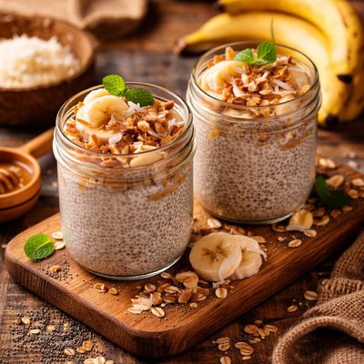 Image of Banana Coconut Chia Pudding