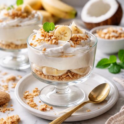 Image of Banana Coconut Cream Dessert