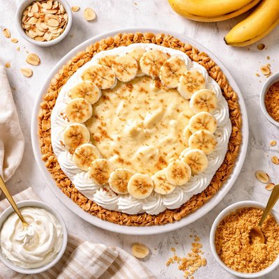 Image of Banana Cream Pie in Almond Crust