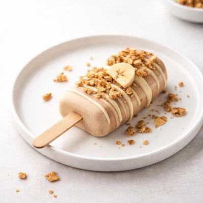 Image of Banana Crunch Popsicle Raw Vegan