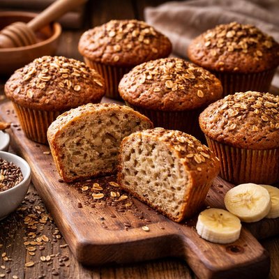 Image of Banana Flax Muffins