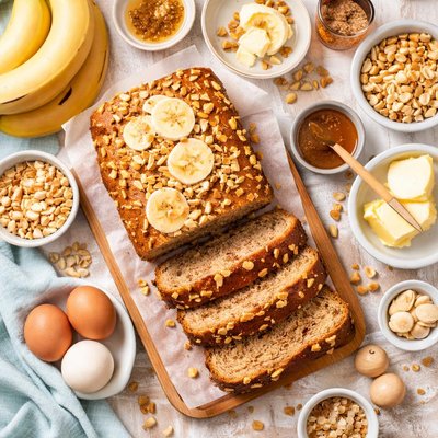 Image of Banana Macadamia Nut Bread