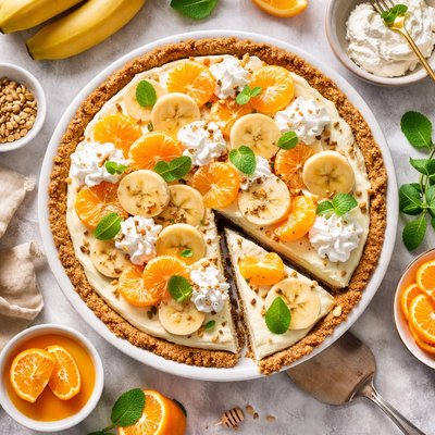 Image of Banana Mandarin Cream Cheese Pie