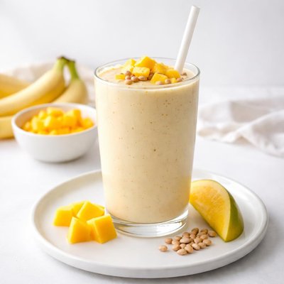 Image of Banana Mango Soy Smoothie