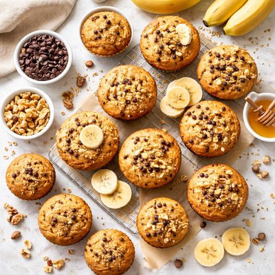 Image of Banana Muffin Tops or Muffins and Mini Muffins