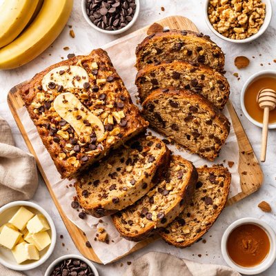 Image of Banana Nut Chocolate Chip Bread