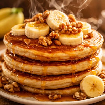 Image of Banana Nut Pancakes