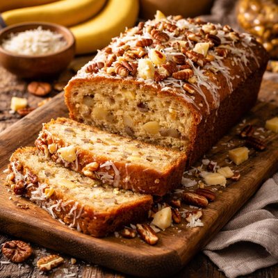 Image of Banana Nut Pina Colada Bread