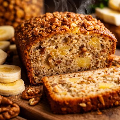 Image of Banana Nut Pineapple Bread