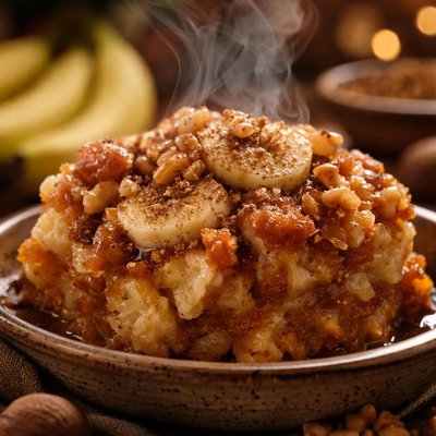 Image of Banana Nutmeg Bread Pudding