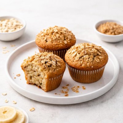 Image of Banana Oat Brown Sugar Muffins