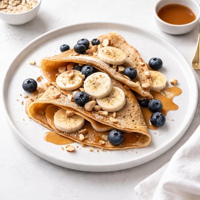 Image of Banana Oat Crepes Gluten Free