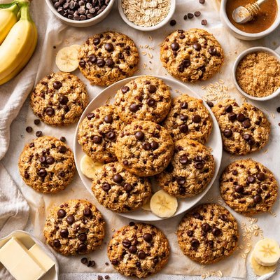Image of Banana Oatmeal Chocolate Chip Cookies