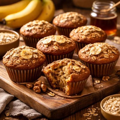 Image of Banana Oatmeal Muffins