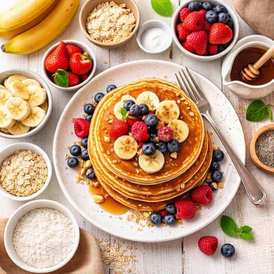 Image of Banana Pancakes Eggless
