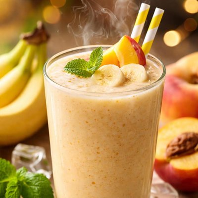Image of Banana Peach Buttermilk Smoothie