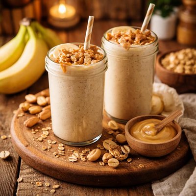 Image of Whole30 Banana Peanut Butter Smoothie
