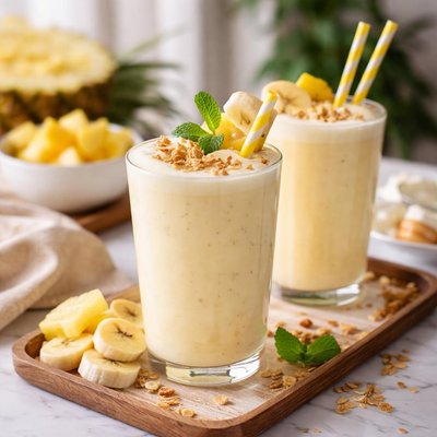 Image of Banana Pineapple Yogurt Smoothie