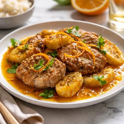 Image of Banana Pork in Orange Sauce