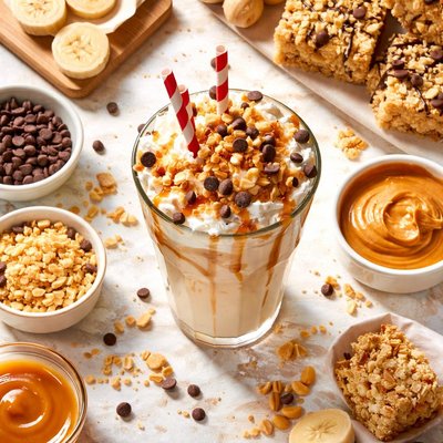 Image of Banana Scotcheroo Milk Shake